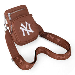 MLB New York Yankees Crossbody Bag-Brown