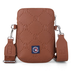 MLB New York Yankees Crossbody Bag-Brown