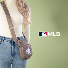 MLB New York Yankees Crossbody Bag-Camel