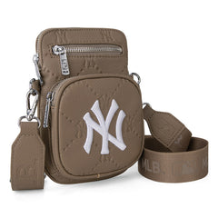 MLB New York Yankees Crossbody Bag-Camel