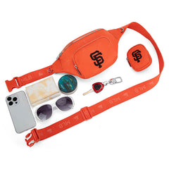 MLB San Francisco Giants Fanny Pack/Chest Bag/Belt Bag-Orange