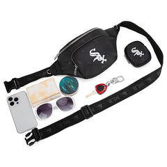 MLB Chicago White Sox Fanny Pack/Chest Bag/Belt Bag-Black