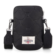 MLB Texas Rangers Crossbody Bag-Black