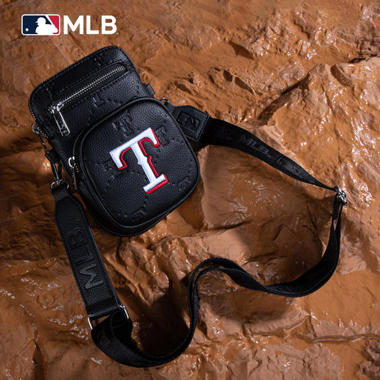 MLB Texas Rangers Crossbody Bag-Black