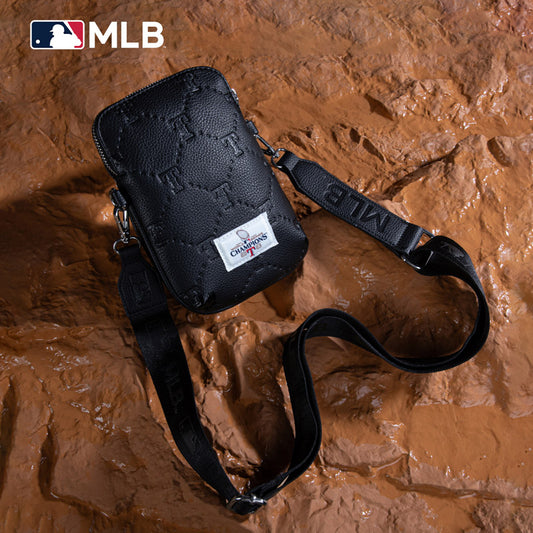 MLB Texas Rangers Crossbody Bag-Black