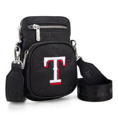 MLB Texas Rangers Crossbody Bag-Black