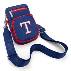 MLB Texas Rangers Crossbody Bag-Blue