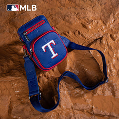 MLB Texas Rangers Crossbody Bag-Blue