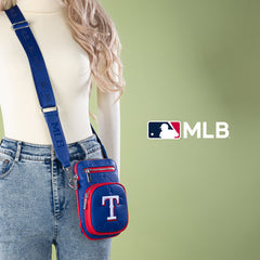 MLB Texas Rangers Crossbody Bag-Blue