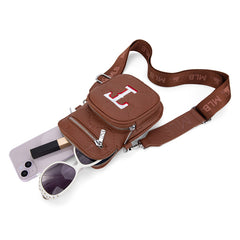 MLB Texas Rangers Crossbody Bag-Brown