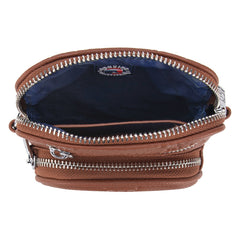 MLB Texas Rangers Crossbody Bag-Brown