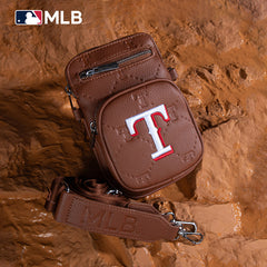 MLB Texas Rangers Crossbody Bag-Brown