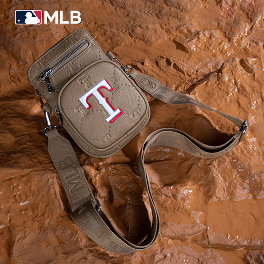 MLB Texas Rangers Crossbody Bag-Camel