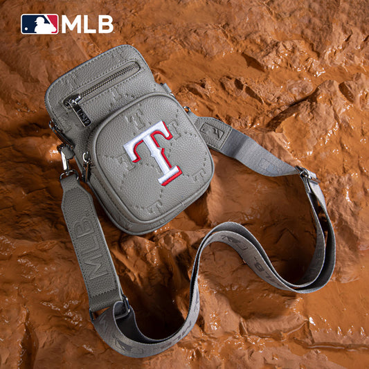 MLB Texas Rangers Crossbody Bag-Grey