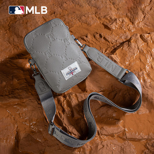 MLB Texas Rangers Crossbody Bag-Grey