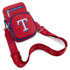 MLB Texas Rangers Crossbody Bag-Red