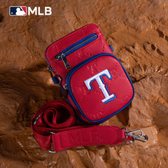 MLB Texas Rangers Crossbody Bag-Red