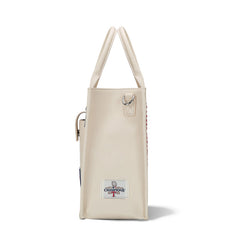 MLB Texas Rangers Leather Stitched Crossbody Bag-Camel