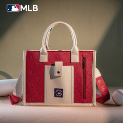 MLB Texas Rangers Leather Stitched Crossbody Bag-Red