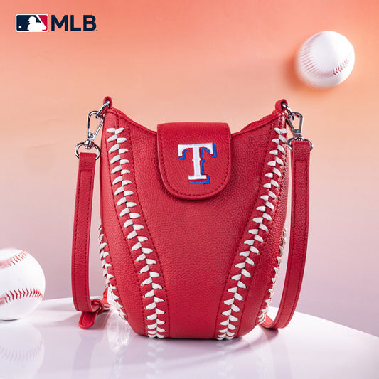 MLB Texas Rangers Leather Crossbody Bag