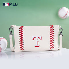 MLB Texas Rangers Leather Crossbody Purse