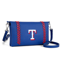 MLB Texas Rangers Leather Crossbody Purse