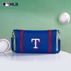 MLB Texas Rangers Leather Crossbody Purse