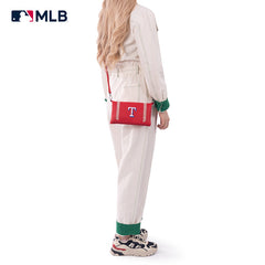 MLB Texas Rangers Leather Crossbody Purse