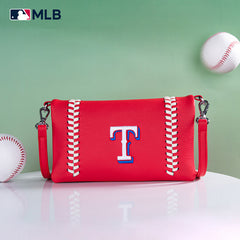 MLB Texas Rangers Leather Crossbody Purse