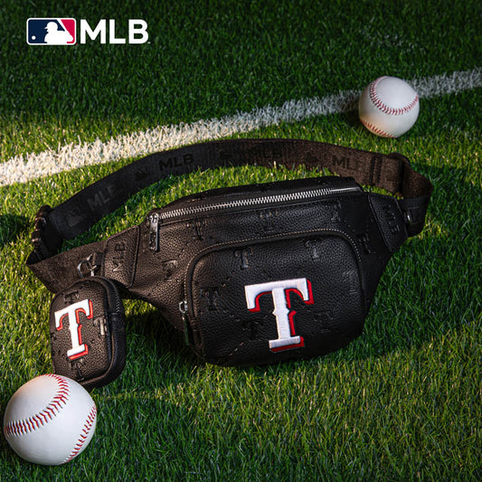 MLB Texas Rangers Fanny Pack/Chest Bag/Belt Bag-Black