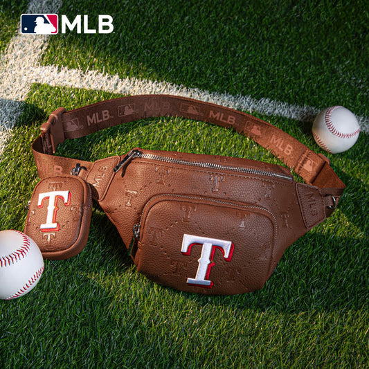 MLB Texas Rangers Fanny Pack/Chest Bag/Belt Bag-Brown