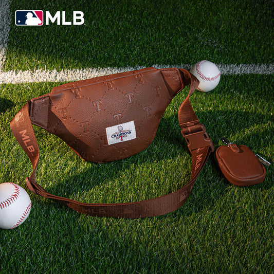 MLB Texas Rangers Fanny Pack/Chest Bag/Belt Bag-Brown