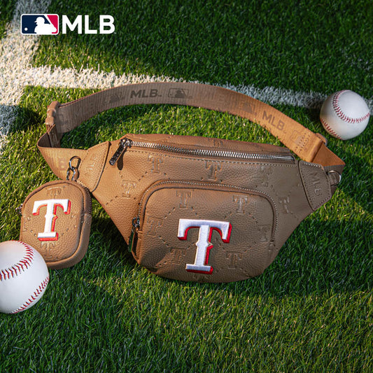 MLB Texas Rangers Fanny Pack/Chest Bag/Belt Bag-Camel