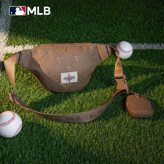 MLB Texas Rangers Fanny Pack/Chest Bag/Belt Bag-Camel