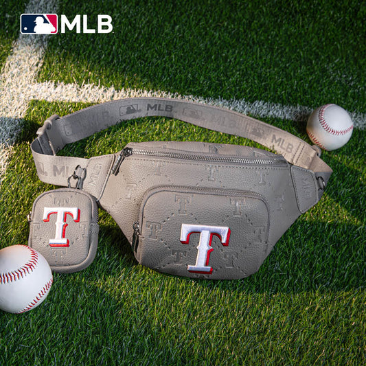 MLB Texas Rangers Fanny Pack/Chest Bag/Belt Bag-Grey