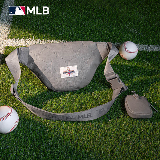 MLB Texas Rangers Fanny Pack/Chest Bag/Belt Bag-Grey