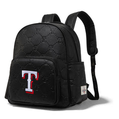 MLB Texas Rangers Sports Baseball Backpack-Black