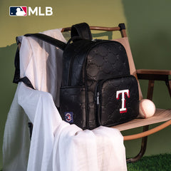 MLB Texas Rangers Sports Baseball Backpack-Black