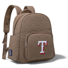 MLB Texas Rangers Sports Baseball Backpack-Camel