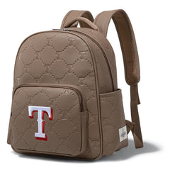 MLB Texas Rangers Sports Baseball Backpack-Camel