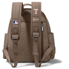 MLB Texas Rangers Sports Baseball Backpack-Camel