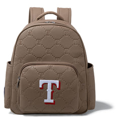 MLB Texas Rangers Sports Baseball Backpack-Camel