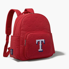 MLB Texas Rangers Sports Baseball Backpack-Red