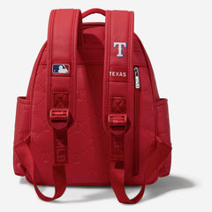 MLB Texas Rangers Sports Baseball Backpack-Red