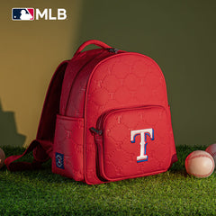 MLB Texas Rangers Sports Baseball Backpack-Red