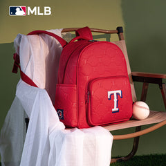 MLB Texas Rangers Sports Baseball Backpack-Red