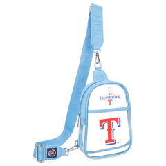 MLB-TB30-001   MLB Texas Rangers Clear Mini Sling Stadium Bag