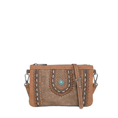 MW1065-181 Montana West Embossed Collection Crossbody/Wristlet