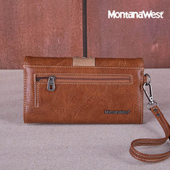 Montana West Laser Cut-out Buckle Concealed Carry Crossbody Bag Set