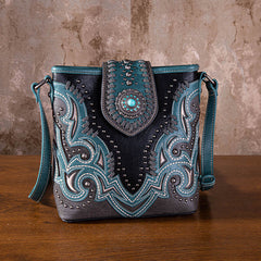 Montana West Laser Cut-out Buckle Concealed Carry Crossbody